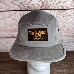 EUC Gray Maroon 5 Logo Cap Adjustable